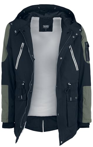 black-premium-by-emp-schwarz-gr-ne-winterjacke-kunstfell-herren image 7