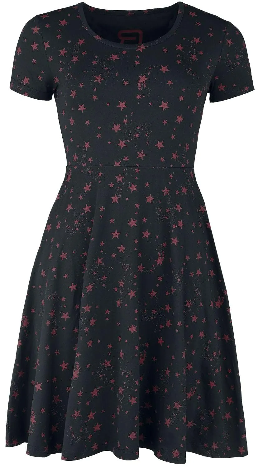 red-by-emp-sternchen-minikleid-schwarz-kurz-sternen-print image 1