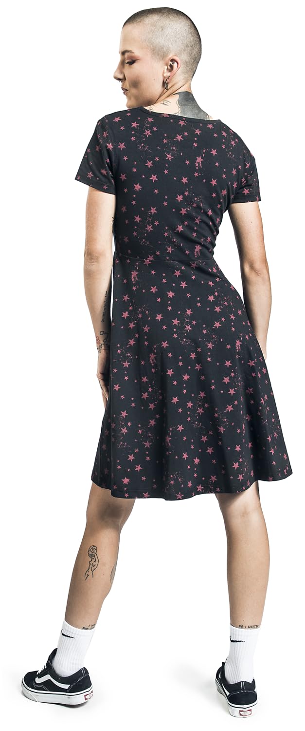red-by-emp-sternchen-minikleid-schwarz-kurz-sternen-print image 5