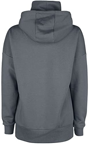 black-premium-by-emp-kapuzenpullover-damen-grau-gr-l-mit-kragen image 8