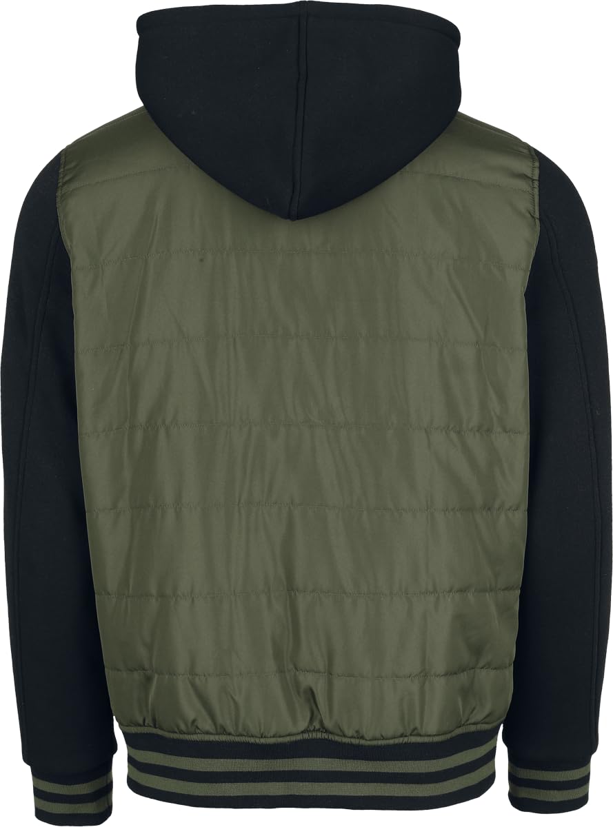 red-by-emp-herren-collegejacke-oliv-schwarz-gr-m image 3