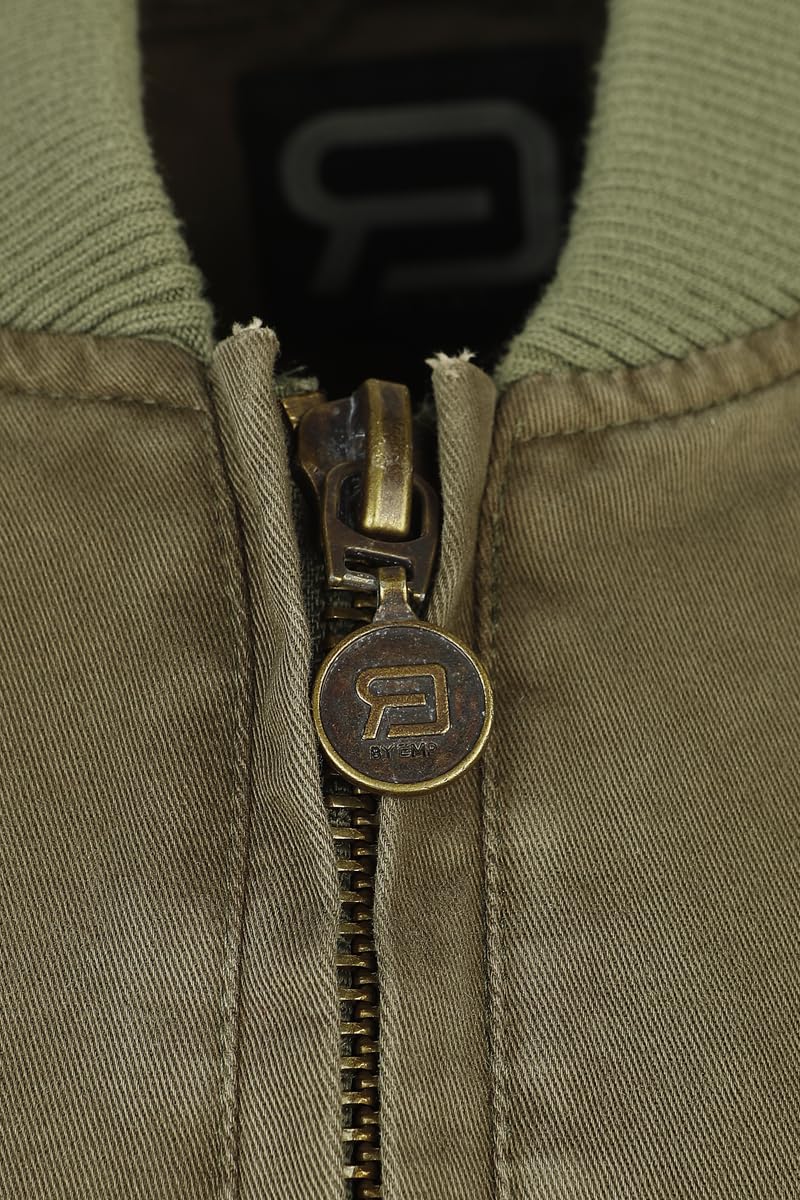 red-by-emp-washed-blouson-jacket-khaki-gr-e-l image 6