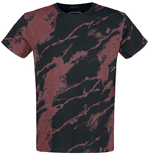 red-by-emp-t-shirt-schwarz-rot-herren-basic-shirt image 6