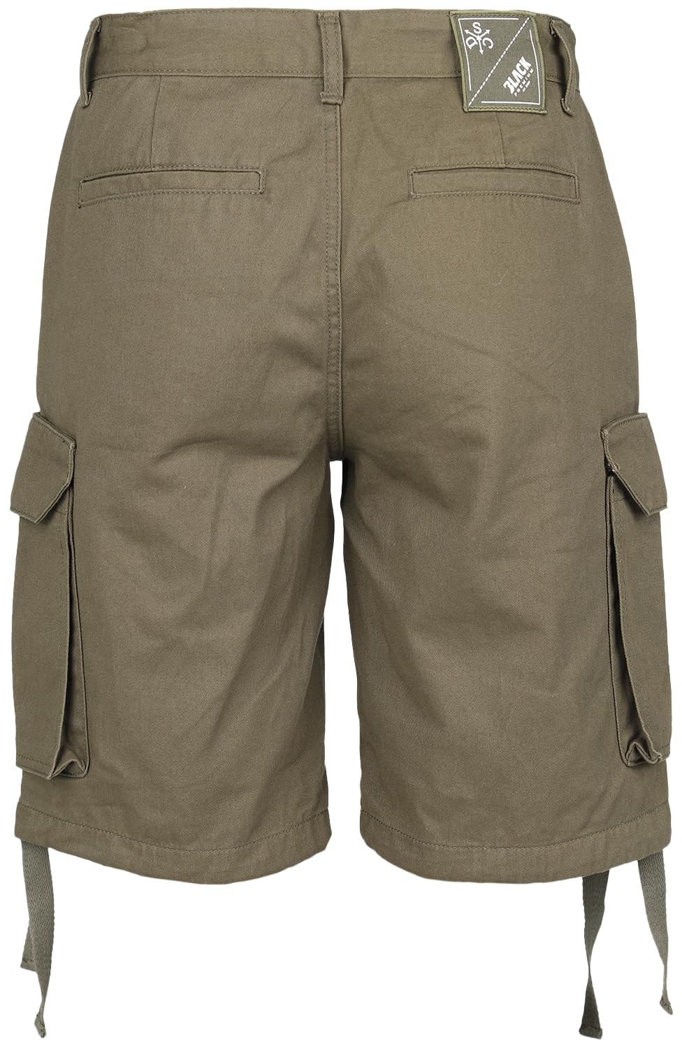 black-premium-by-emp-damen-shorts-olivgr-n-g-rtelschlaufen-gr-m image 3