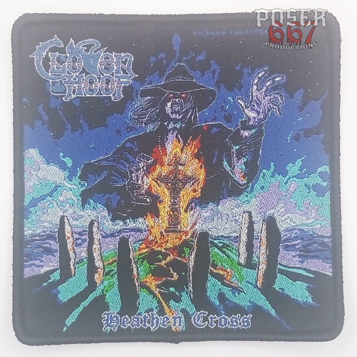 cloven-hoof-heathen-cross-patch-aufn-her-gewebt-9-5-cm image 1
