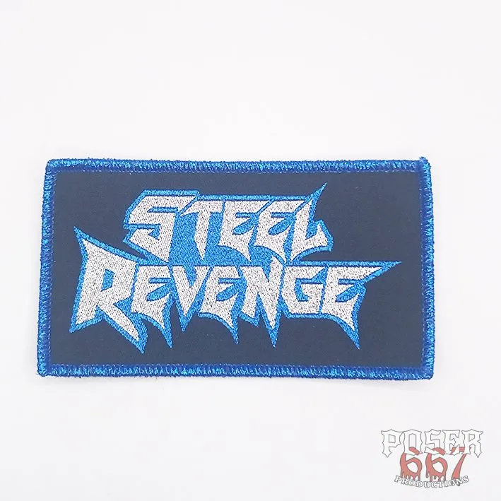 steel-revenge-logo-patch-aufn-her-schwarz-9x5-cm-glitzer image 1