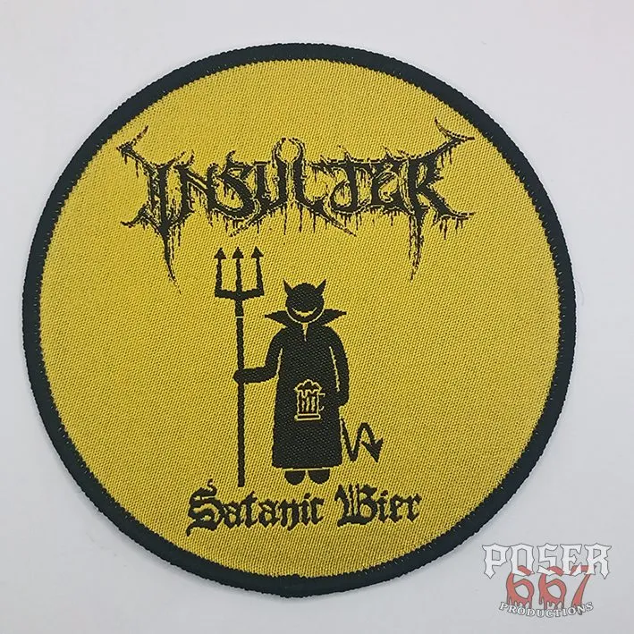 poser667-insulter-satanic-bier-patch-gewebt-9-5-cm image 1