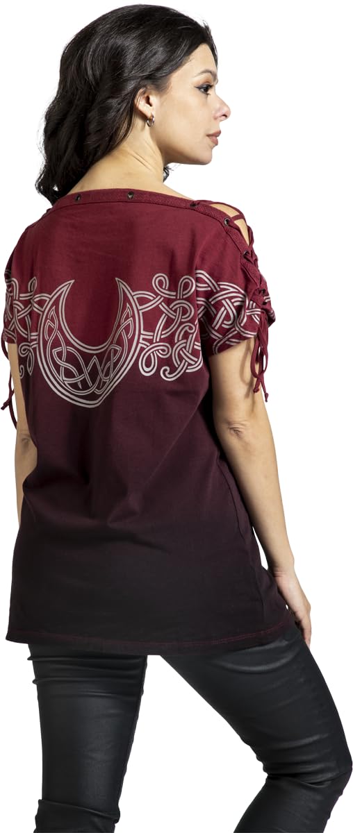 black-premium-by-emp-t-shirt-dip-dye-schn-rung-rot image 5
