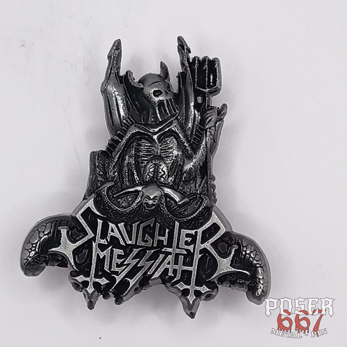 slaughter-messiah-cursed-to-the-pyre-3d-pin-antik-silber-5-cm image 1