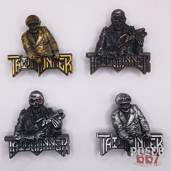 tailgunner-guns-for-hire-3d-pin-metallpin-5-cm-rotes-auge image 3