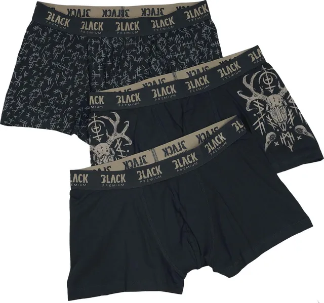 black-premium-by-emp-boxershorts-3er-herren-schwarz-muster-m image 1