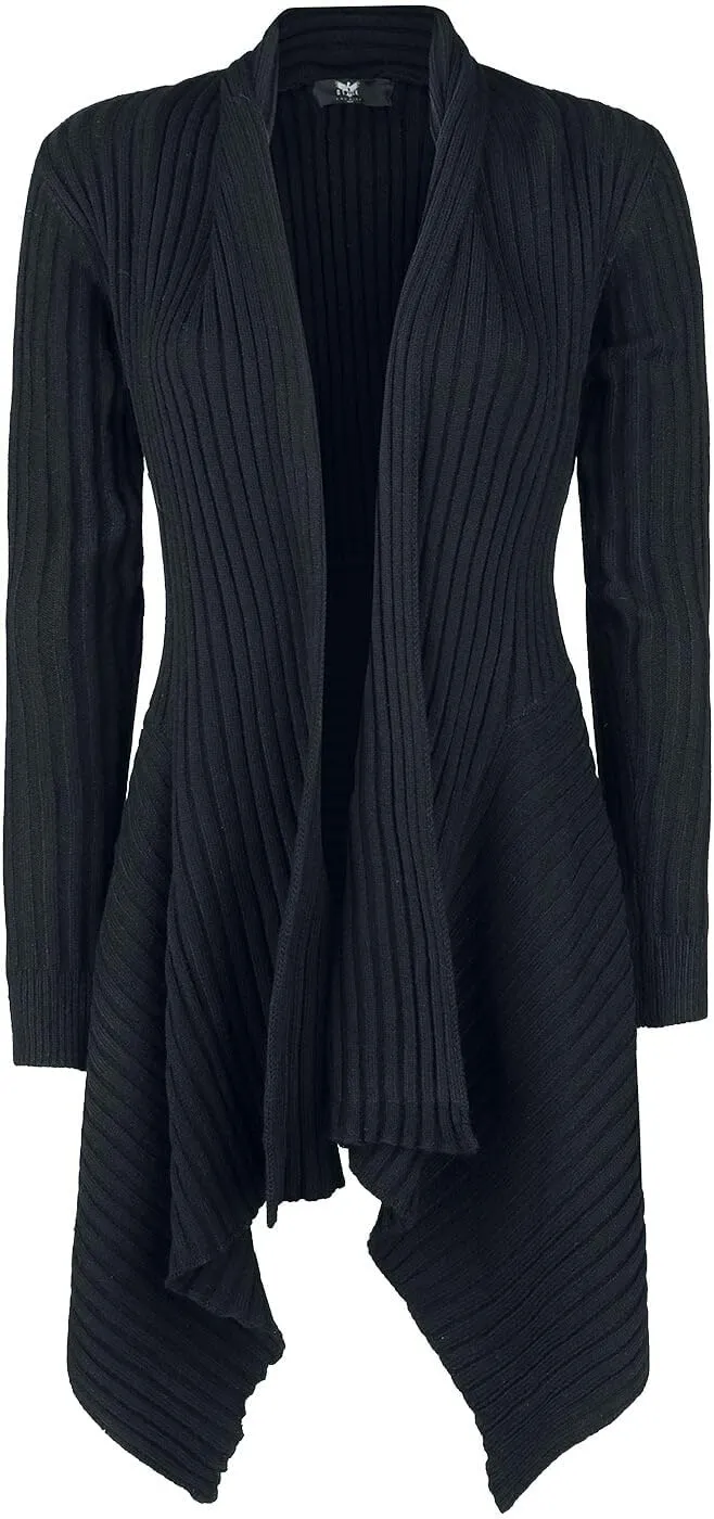 black-premium-by-emp-strick-cardigan-schwarz-m-schalkragen image 1