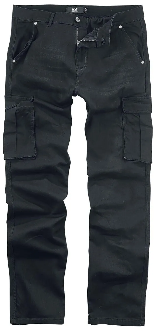 black-premium-cargo-hose-schwarz-herren-32w-32l image 1