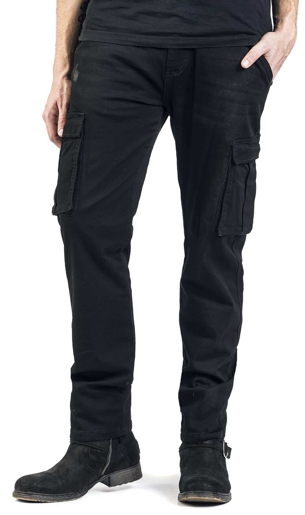 black-premium-cargo-hose-schwarz-herren-32w-32l image 2