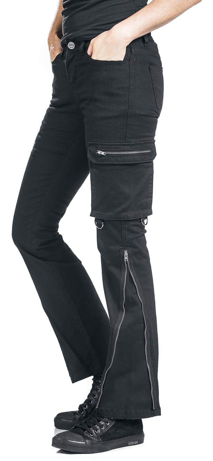 black-premium-by-emp-jeans-damen-schwarz-mit-rei-verschl-ssen-29w-30l image 8
