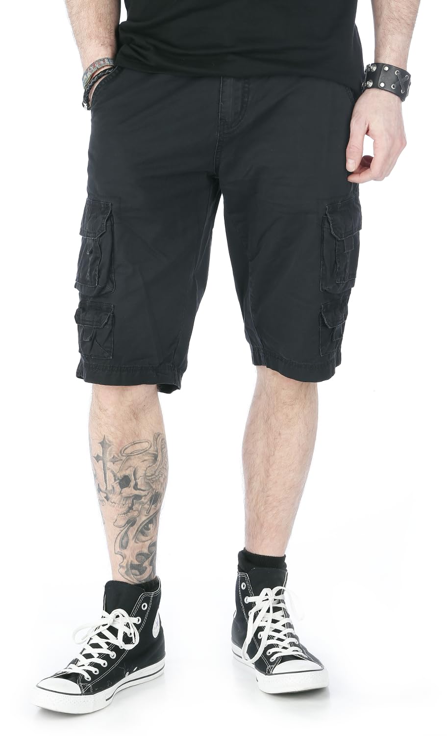 red-by-emp-cargo-shorts-herren-schwarz-festival image 6
