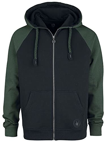 red-by-emp-pullover-hoodie-herren-schwarz-gr-n-raglan image 6