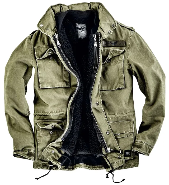 black-premium-by-emp-jacke-oliv-gr-n-mit-innenjacke-herren image 1