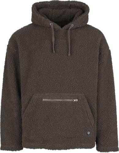 red-by-emp-teddy-fur-hoody-oliv-gr-e-l-hoodie image 6