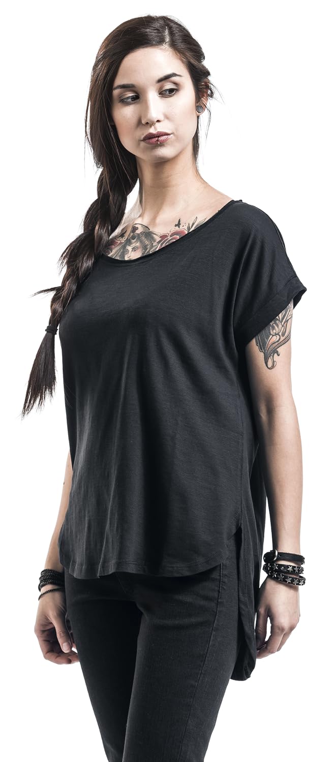 red-by-emp-damen-t-shirt-schwarz-locker-gr-m-basic image 2