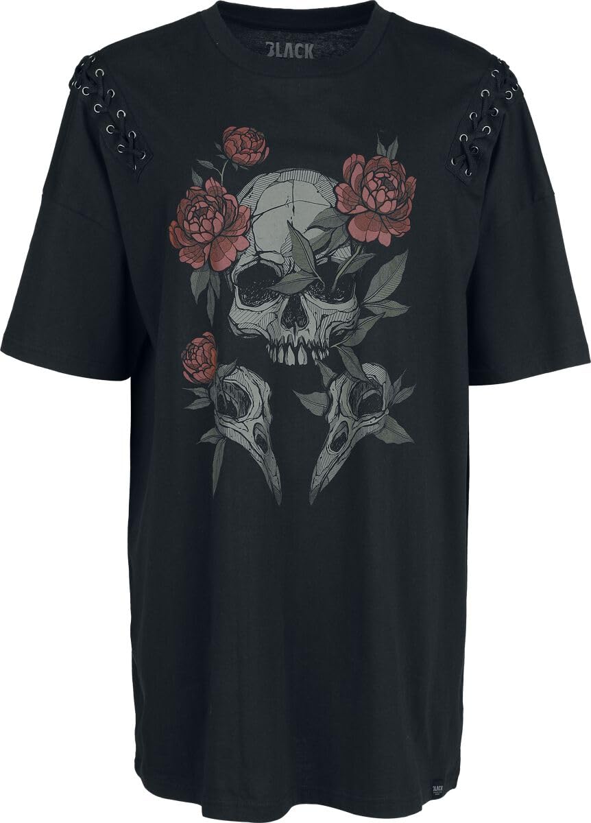 black-premium-beaks-claws-oversize-t-shirt-schwarz-print-m image 1