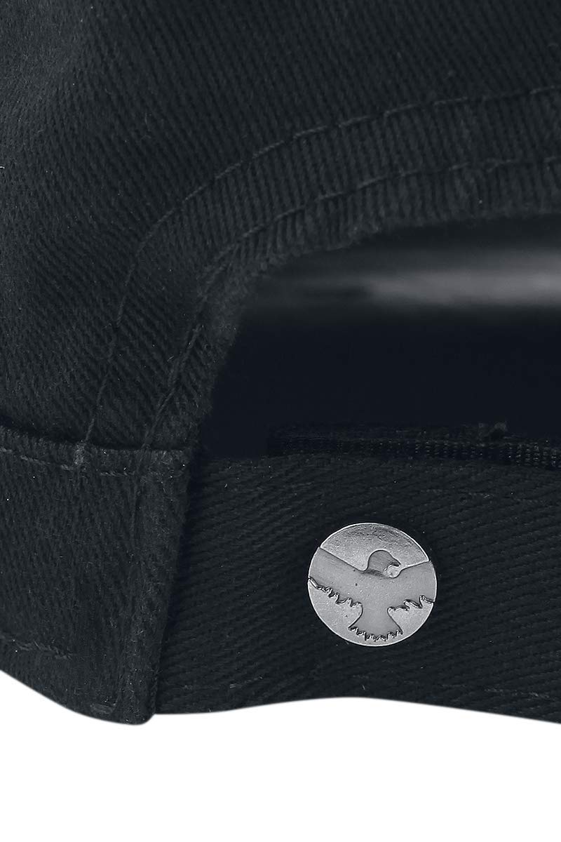 black-premium-army-cap-schwarz-vintage-unisex image 5