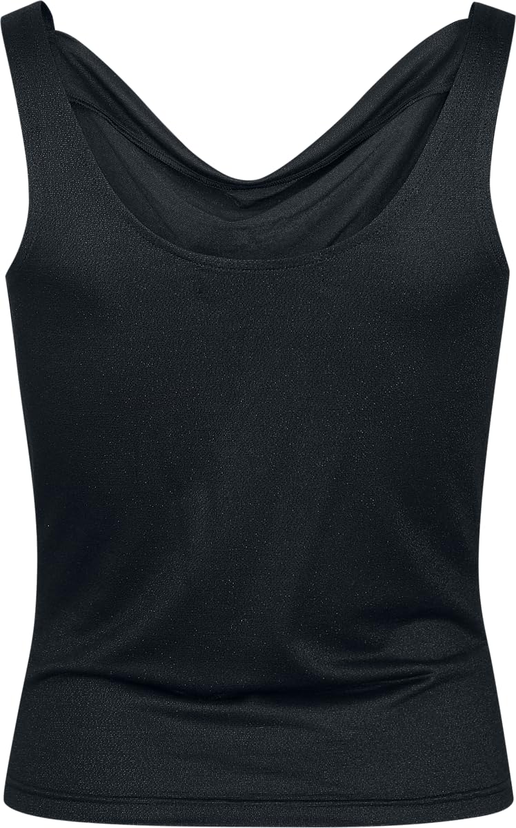 black-premium-by-emp-damen-top-schwarz-basic-mit-glitzereffekt image 3