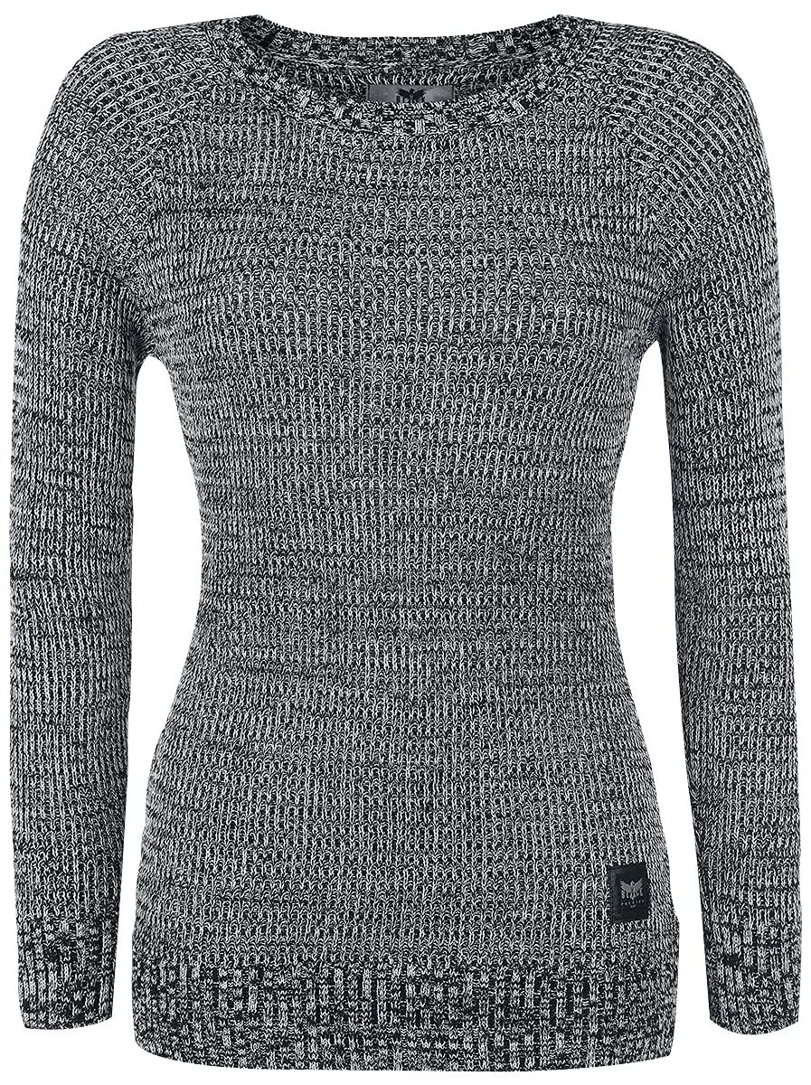 black-premium-by-emp-strickpullover-damen-grau-xl image 1