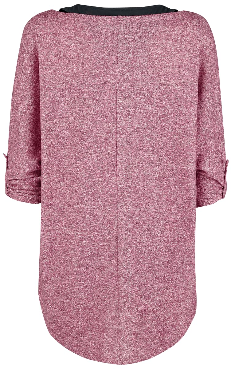 red-by-emp-shirt-kombi-damen-rot-schwarz-sweatshirt-top image 3