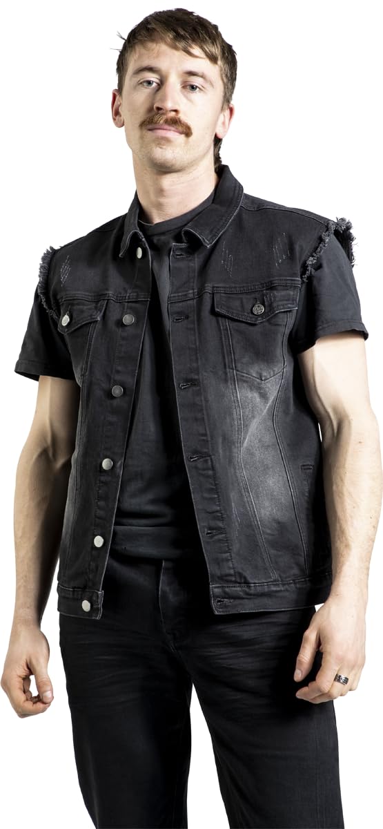 black-premium-by-emp-graue-jeans-weste-used-look-xxl image 6