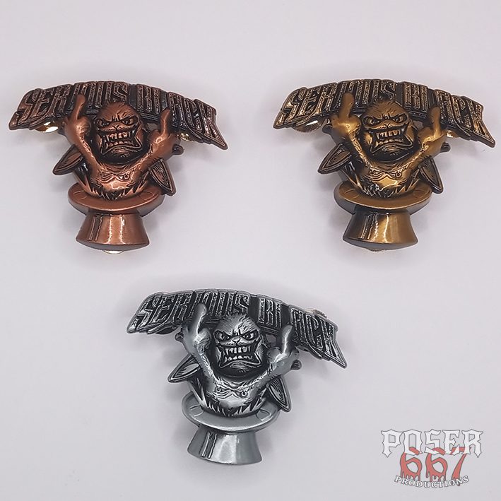 serious-black-no-more-magic-3d-pin-anstecker-antik-silber-5-cm image 2