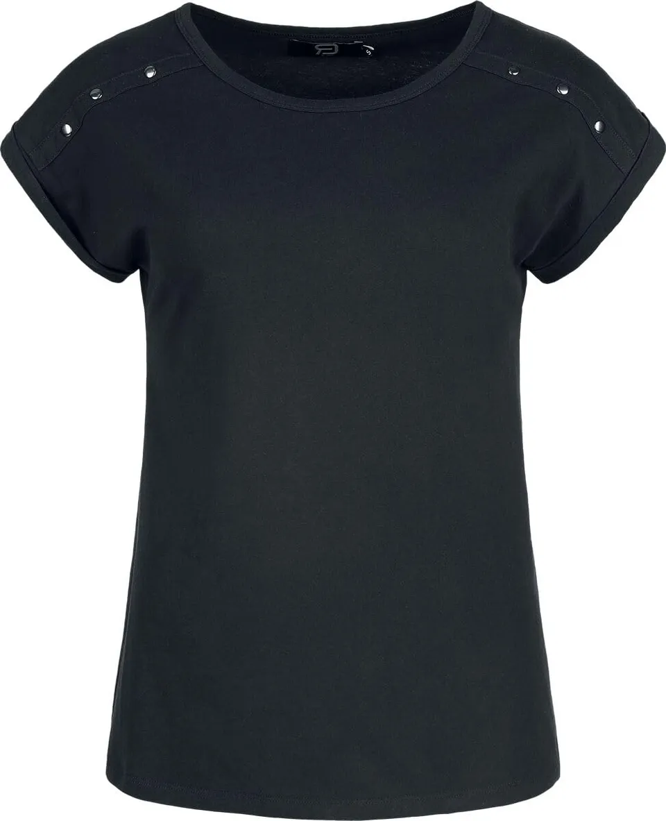 red-by-emp-t-shirt-schwarz-nieten-schulter-festival image 1