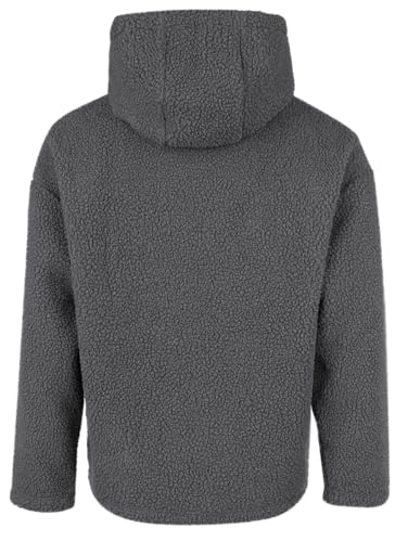 red-by-emp-grauer-kapuzenpullover-teddyfell-herren-hoodie image 8
