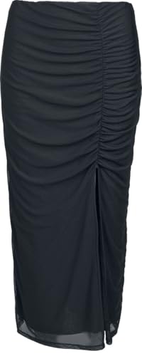 red-by-emp-damen-rock-schwarz-mit-schlitz-basic image 6