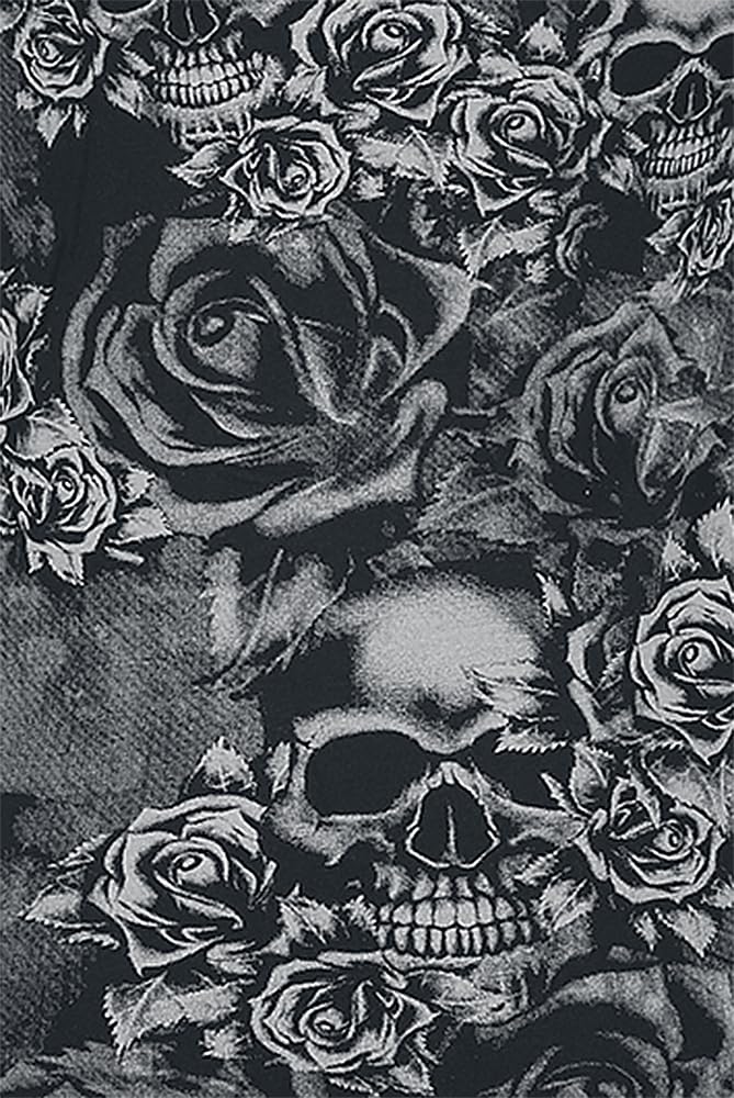 black-premium-by-emp-t-shirt-damen-l-double-layer-totenkopf image 5