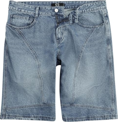 red-by-emp-blaue-baggy-shorts-herren-l-knielang image 8