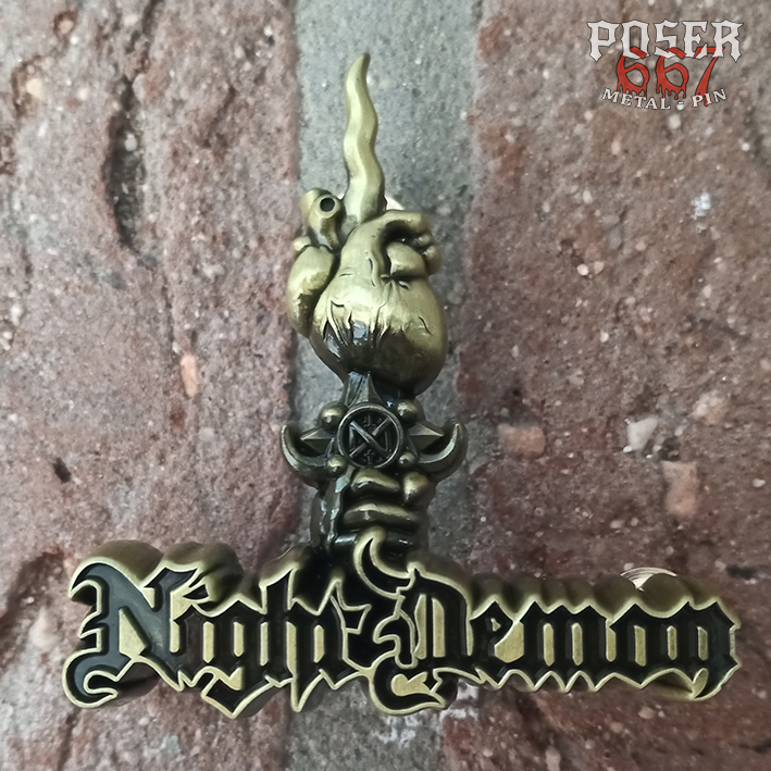 night-demon-kill-the-pain-3d-pin-anstecker-antik-silber image 2