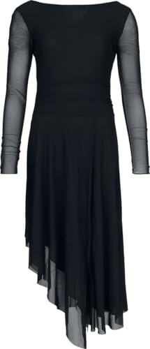 black-premium-essential-draped-dress-kleid-schwarz-m-mittellang image 6