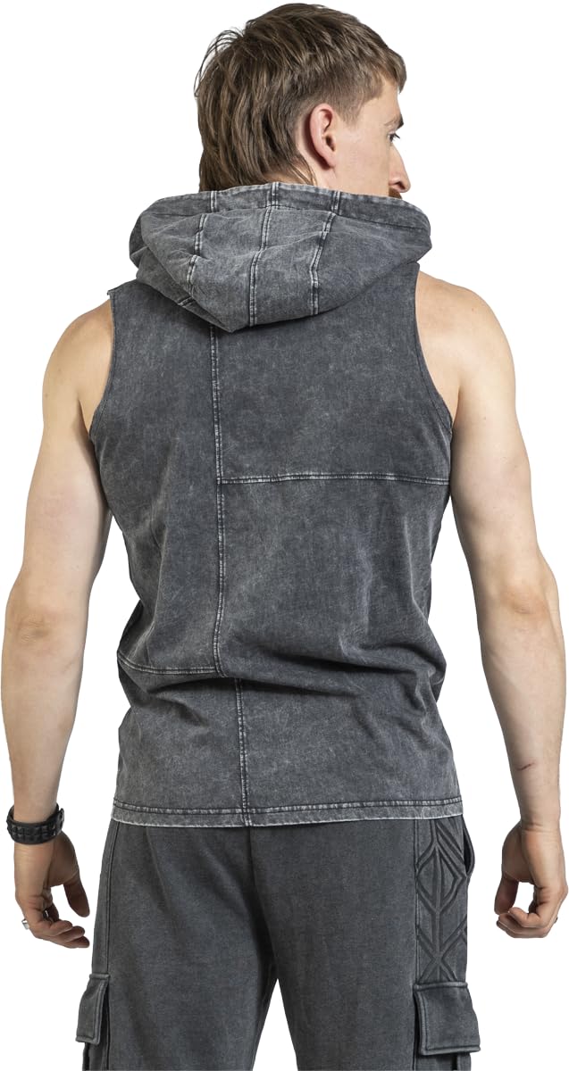 black-premium-pagan-roots-hooded-tank-top-grau-washed-l image 6