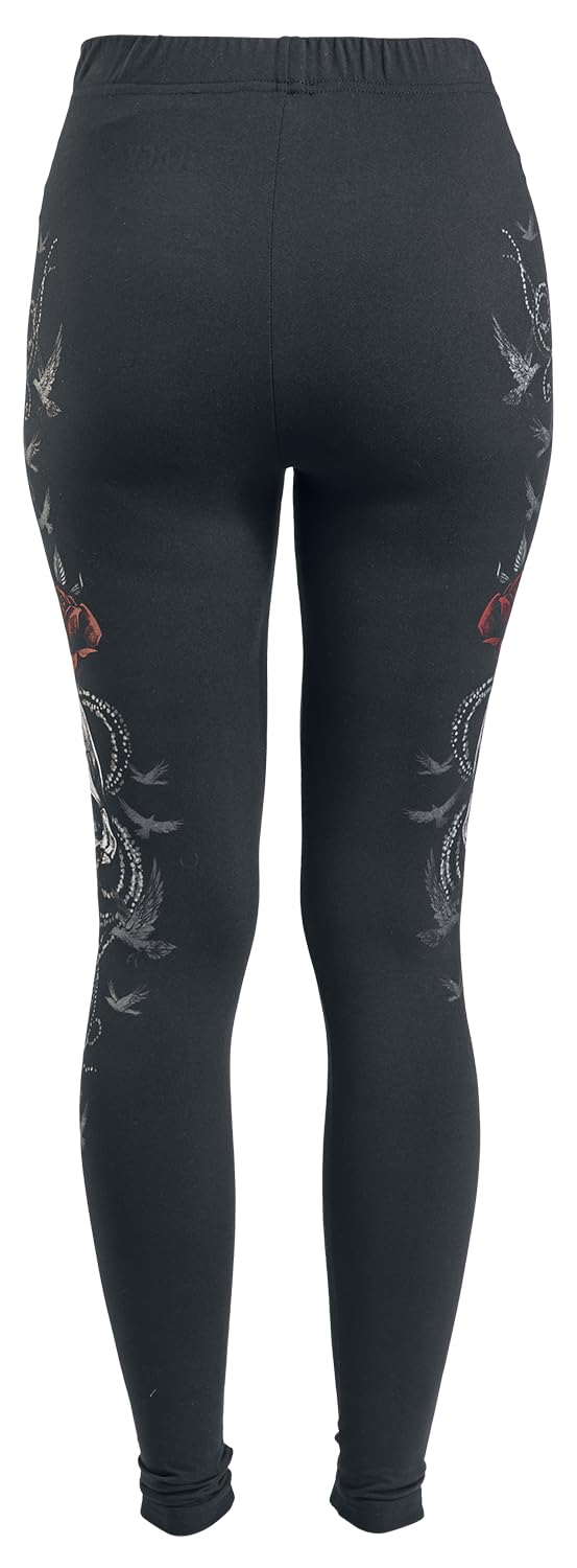black-premium-by-emp-damen-leggings-schwarz-weiches-material image 3