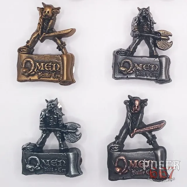poser667-productions-omen-battle-cry-pin-5-cm-knight image 1
