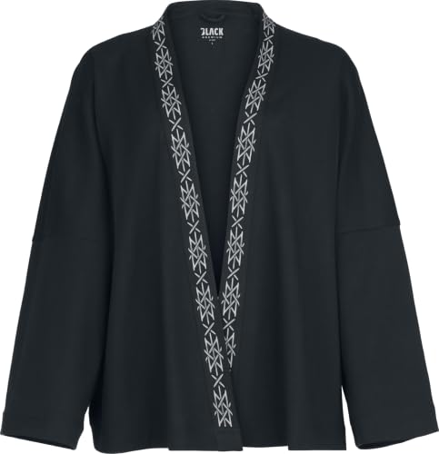 black-premium-by-emp-damen-cardigan-schwarz-fl-gel-print image 6