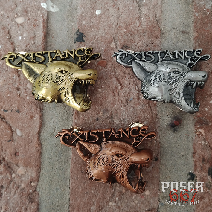 existance-wolf-attack-3d-pin-anstecker-antik-silber-5-cm image 5