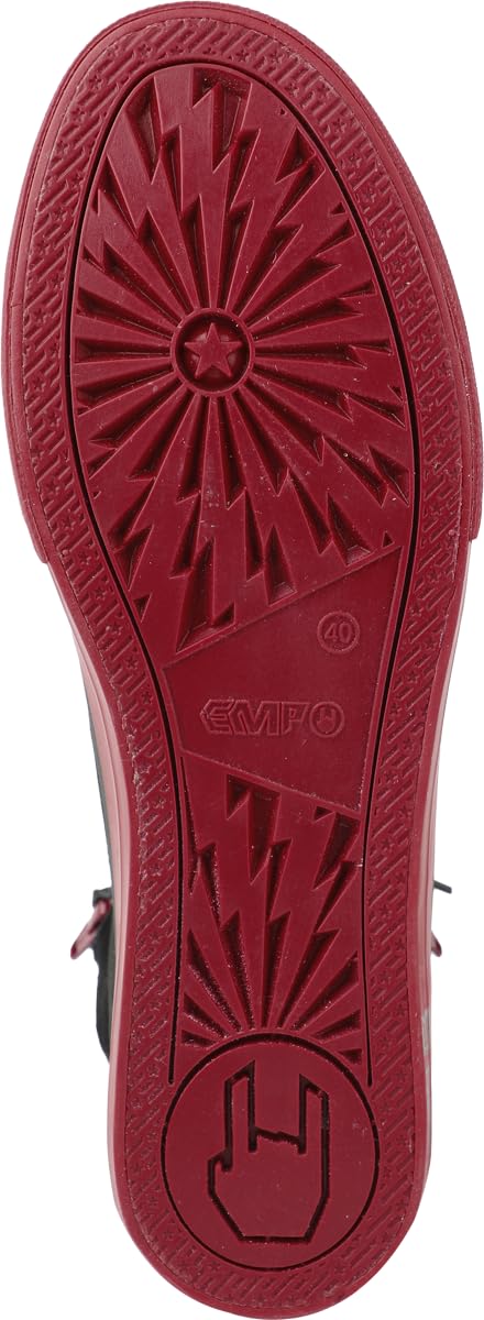 red-by-emp-basic-sneaker-high-schwarz-rot-unisex image 6