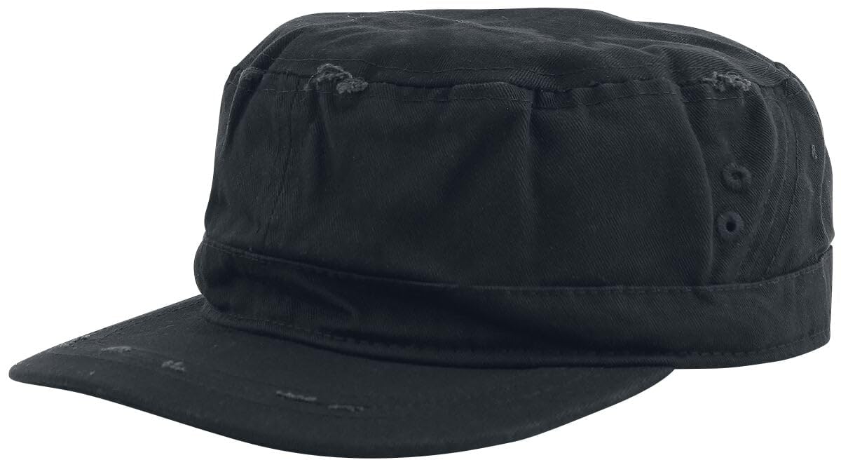 black-premium-army-cap-schwarz-vintage-unisex image 1