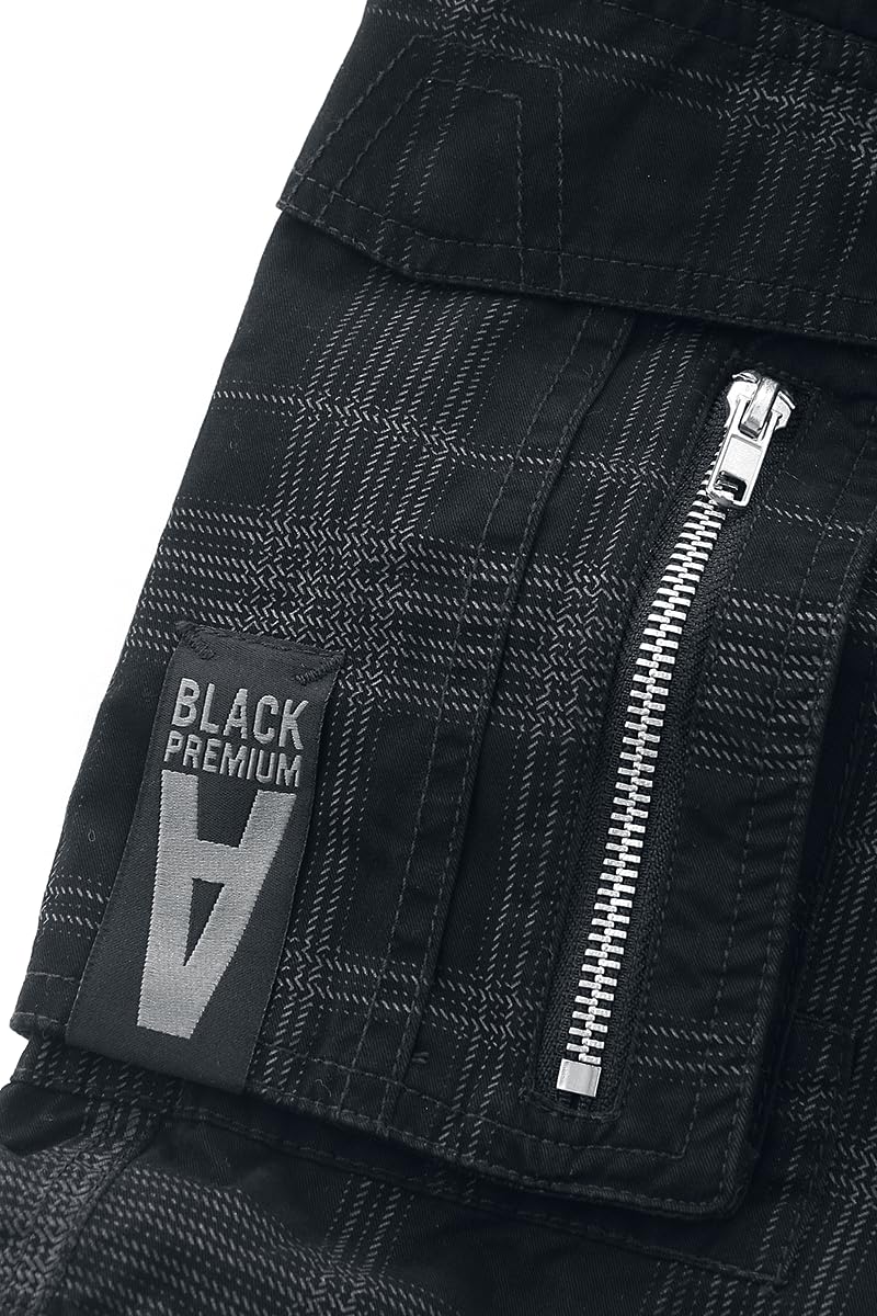 black-premium-by-emp-shorts-schwarz-herren-l-karo-muster image 5