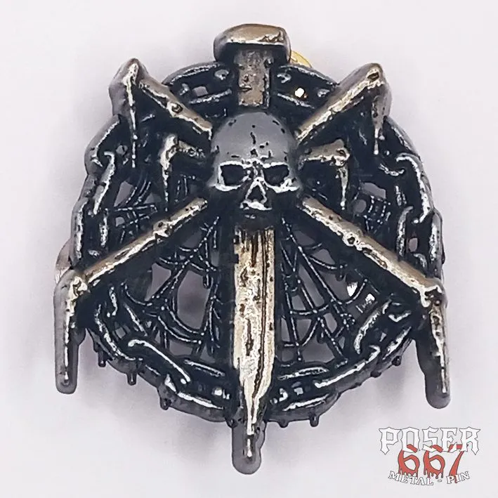 poser667-knife-spider-3d-pin-anstecker-antik-silber-4-5-cm image 1