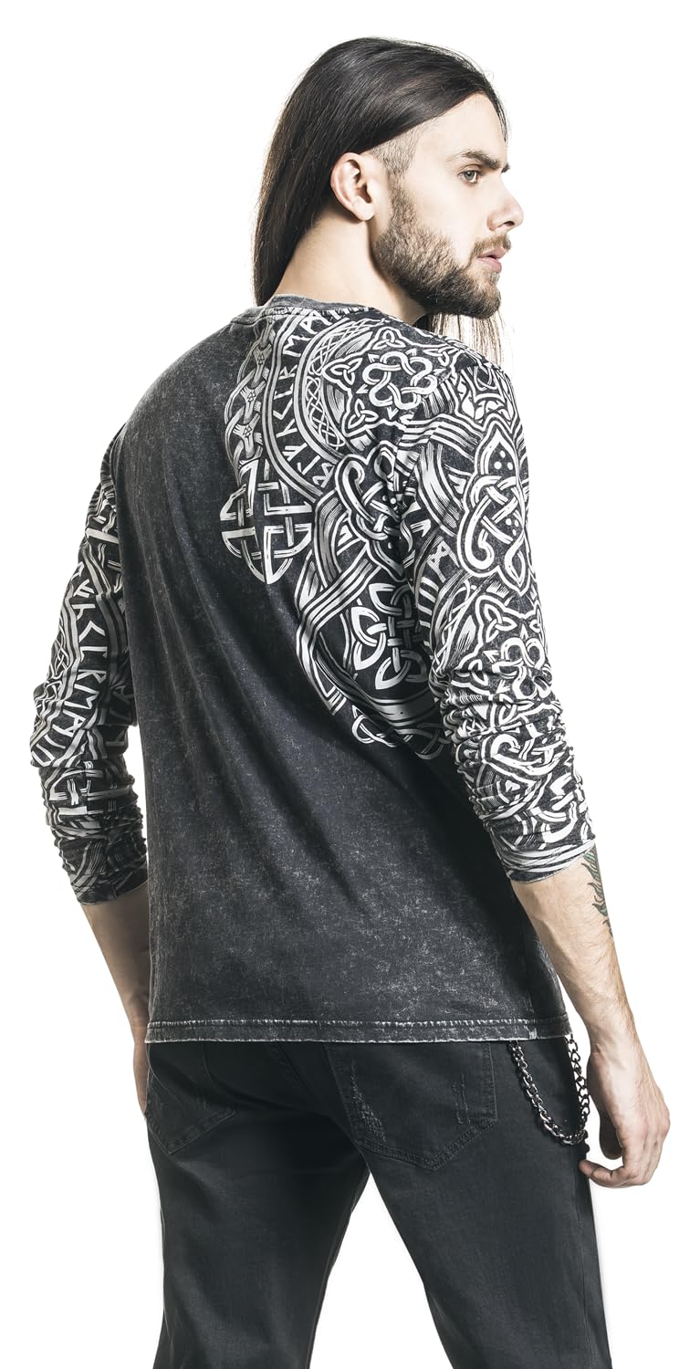 black-premium-by-emp-longsleeves-schwarzes-langarmshirt-l image 2