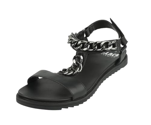 black-premium-by-emp-sandalen-damen-schwarz-mit-ketten image 8