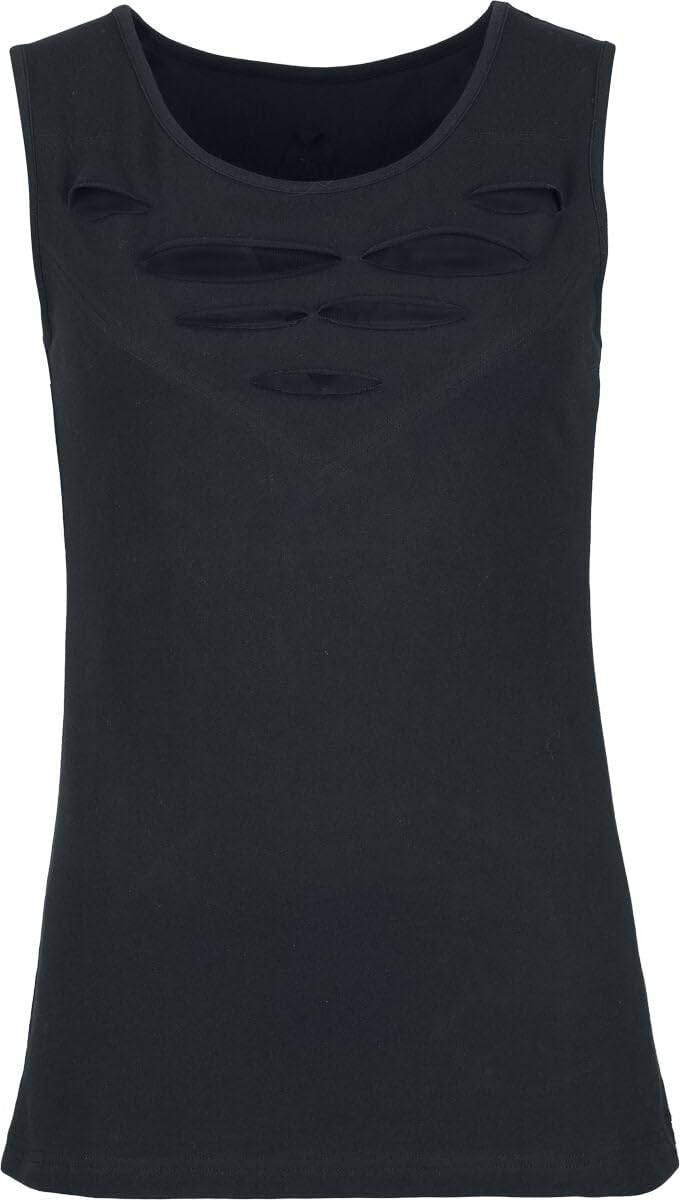 red-by-emp-tops-damen-top-schwarz-mit-cut-outs image 1